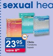 Clicks Condoms-3's Pack