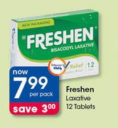 Freshen Laxative-12 Tablets Per Pack
