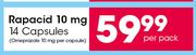Rapacid 10mg-14 Capsules Per Pack