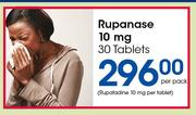 Rupanase 10mg-30 Tablets Per Pack