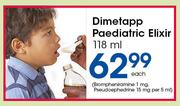Dimetapp Paediatric Elixir-118ml Each