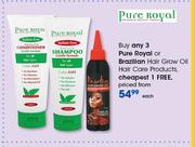 Pure Royal Or Brazilian Hair Glow Oil Hair Care Products-Each