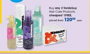 Toni & Guy Hair Care Products-Each