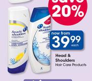 Head & Shoulders Hair Care Products-Each