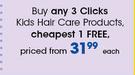 Clicks Kids Hair Care Products-Each