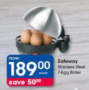 Safeway Stainless Steel 7 Egg Boiler-Each