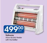 Safeway 4 Bar Quartz Heater With Humidifier-Each