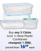 Clicks Lock N Store Plastic Containers-Each