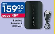 Bounce Powerbank 6000MAH-Each