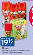 Mortein Naturgard Automatic Insect Control Systems Refills & Sprays-Each