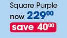 Clicks Vanity Cases Square Purple-Each