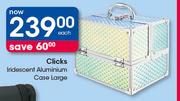 Clicks Iridescent Aluminium Case Large-Each