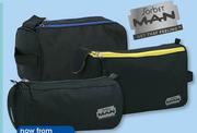 Sorbet Man Toiletry Bag With Zip Black-Each