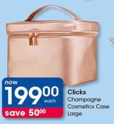 Clicks Champagne Cosmetics Case Large-Each