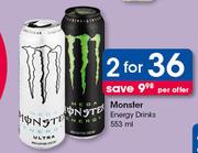 Monster Energy Drinks-2 x 553ml