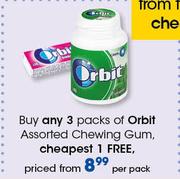 Orbit Assorted Chewing Gum-Per Pack