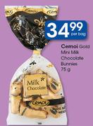 Cemoi Gold Mini Milk Chocolate Bunnies-75g Per Bag