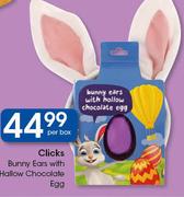 Clicks Bunny Ears With Hallow Chocolate Egg-Per Box