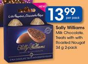 Sally Williams Milk Chocolate Treats With Roasted Nougat-34g Per Pack