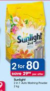 Sunlight 2 In 1 Auto Washing Powder-2x2kg