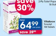 Vitaforce Tanzolyt-100 Tablets Per Pack