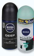 Nivea Men's or Ladies Roll-On-3X50ml Per Offer