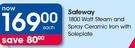 Safeway 1800 Watt Steam And Spray Cermic Iron  With Soleplate Each