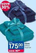 Clicks 6-Piece Towel Set -PerSet
