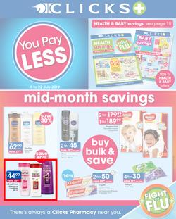 Clicks : You Pay Less (5 July - 22 July 2019), page 1