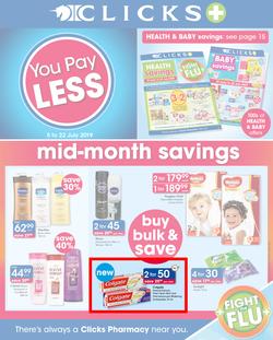 Clicks : You Pay Less (5 July - 22 July 2019), page 1