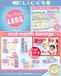 Clicks : You Pay Less (5 July - 22 July 2019), page 1