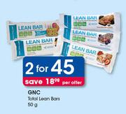 GNC Total Lean Bars-2x50g Per Offer
