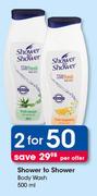 Shower To Shower Body Wash-2x500ml Per Offer