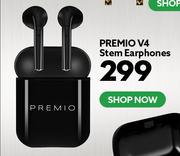 Premio V4 Stem Earphones