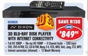 Dixon 3D Blu Ray Disk Player With Internet Connectivity