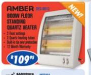 Amber 800W Floor Standing Quartz Heater