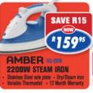 Amber 2200W Steam Iron