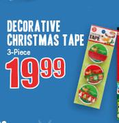 Decorative 3-Piece Christmas Tape