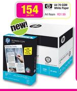 HP A4 70 GSM White Paper-Per Box