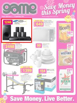 Game : Save Money this Spring (11 Sep - 17 Sep 2013), page 1