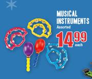 Musical Instruments Assorted Each