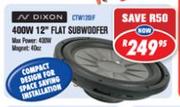 N Dixon 400W 12" Flat Subwoofer(CTW120F)