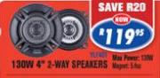 Jabson 130W 4" 2 Way Speakers