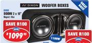 N Dixon 12" Woofer Box 900W 2x 10"