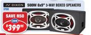 N Dixon 500W 6x9" 3Way Boxed Speakers