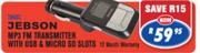 Jabson MP3 FM Transmitter With USB & Micro SD Slots