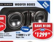 N Dixon 12" Woofer Box 1100W 2x 12"