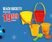 Beach Buckets Assorted Each