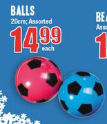 Balls 20cm Assorted Each
