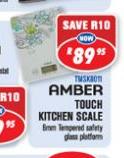 Amber Touch Kitchen Scale